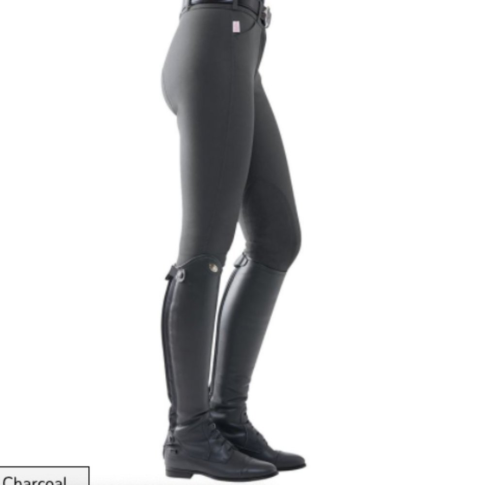 Tailored Sportsman Charcoal side zip breeches